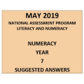 2019 ACARA NAPLAN Numeracy Answers Year 7